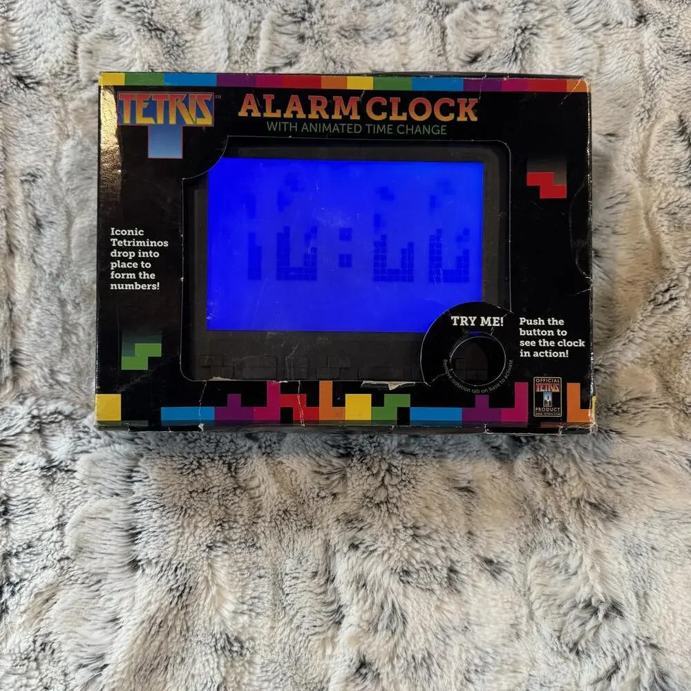Tetris Digital Alarm Clock Vintage Video Game Decor Animated‎ Paladone